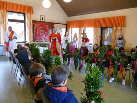 Palmsontag in St. Crescentius - Beginn der Heiligen Woche (Foto: Karl-Franz Thiede)